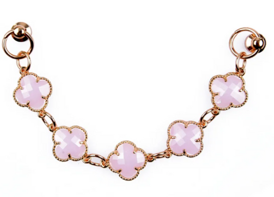 Pink and Gold Flower Chain